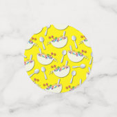 シリアル丼キッズスリープバースデーパーティーかわいい コンフェッティ (スモール正面)