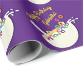 シリアル丼キッズスリープバースデーパーティーかわいい ラッピングペーパー (ロールコーナー)