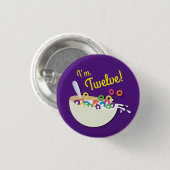 シリアル丼キッズスリープバースデーパーティーかわいい 缶バッジ (正面&裏面)