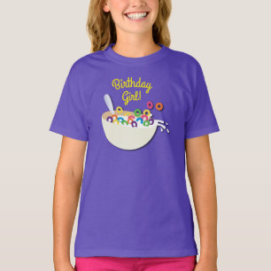 シリアル丼キッズスリープバースデーパーティーかわいい Tシャツ