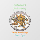 シリアル漫画イラストレーション ウィンドウサイン (シート)