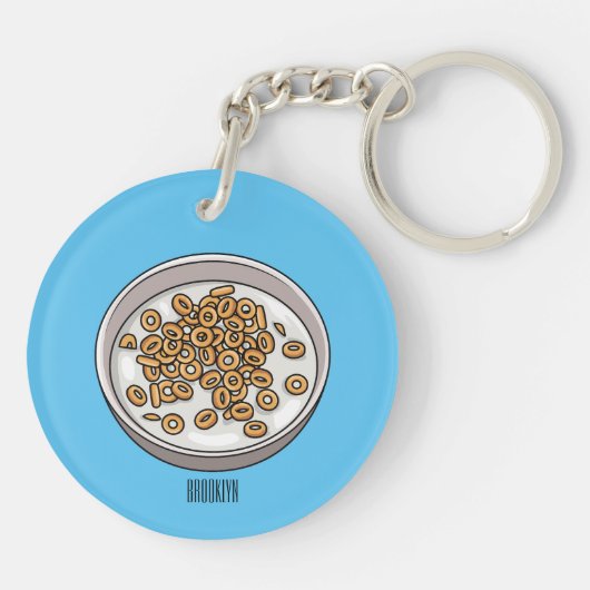 シリアル漫画イラストレーション キーホルダー (裏面)