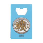 シリアル漫画イラストレーション クレジットカード栓抜き (正面)