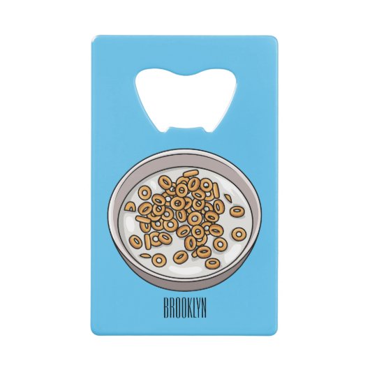 シリアル漫画イラストレーション クレジットカード栓抜き (正面)