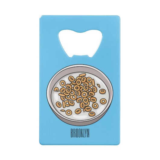 シリアル漫画イラストレーション クレジットカード栓抜き (裏面)