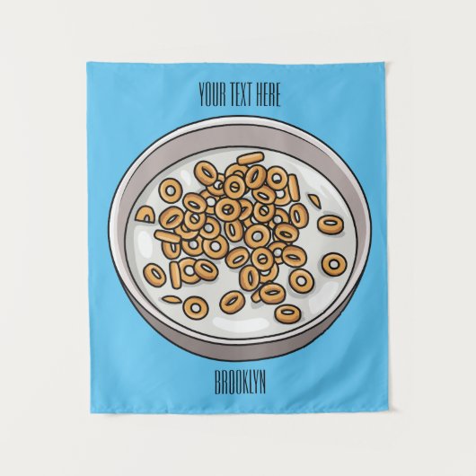 シリアル漫画イラストレーション タペストリー (正面)