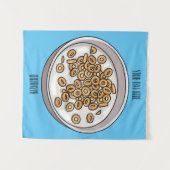 シリアル漫画イラストレーション タペストリー (正面(横))