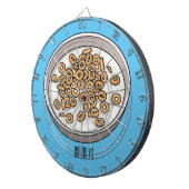 シリアル漫画イラストレーション ダーツボード (正面右)