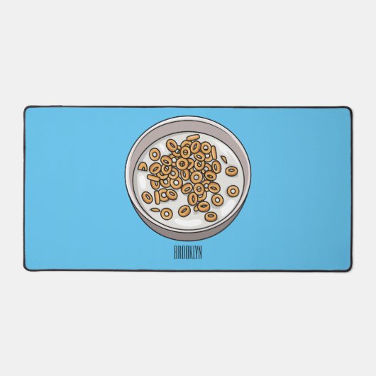 シリアル漫画イラストレーション デスクマット (正面)