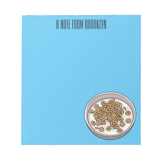 シリアル漫画イラストレーション ノートパッド (正面)