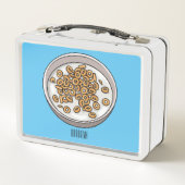 シリアル漫画イラストレーション メタルランチボックス (裏面)