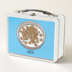 シリアル漫画イラストレーション メタルランチボックス