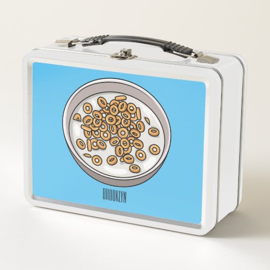 シリアル漫画イラストレーション メタルランチボックス (正面)