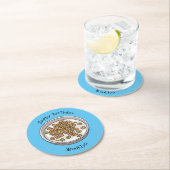 シリアル漫画イラストレーション ラウンドペーパーコースター (インサイチュ)