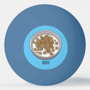 シリアル漫画イラストレーション 卓球ボール