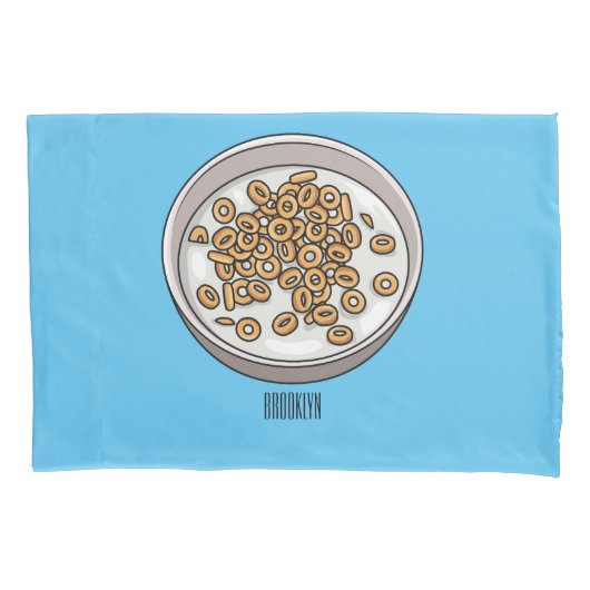 シリアル漫画イラストレーション 枕カバー (正面)