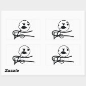 シリアル男 長方形シール (シート)