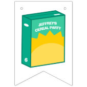 シリアル誕生日パーティー バンティングフラッグ (第1の旗)