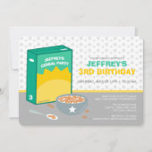 シリアル誕生日パーティー 招待状 (正面)