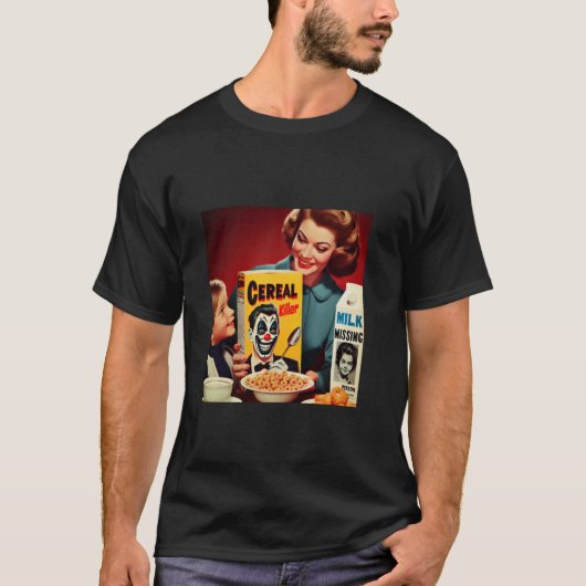 シリアル（シリアル）キラー音声パン恐怖コアMi Tシャツ (正面)