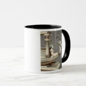 シリア人の頭部が付いているボートのprowの詳細 マグカップ (正面右)