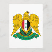 シリア公式コートオブアームズ紋章 ポストカード (正面)