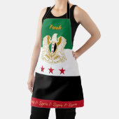 シリア国旗のエプロン、シリア料理人キッチン エプロン (インサイチュ)