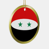 シリア国旗のオーナメント セラミックオーナメント (右)