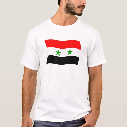 シリア国旗のシャツ Tシャツ (正面)