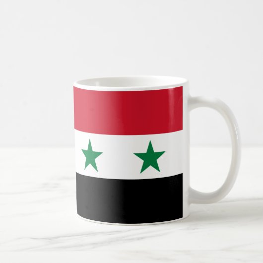 シリア国旗のセラミックコーヒーマグ コーヒーマグカップ (右)