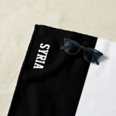 シリア国旗の壮麗な愛国心 ビーチタオル (インサイチュ)