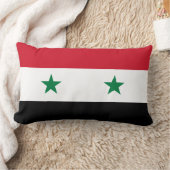 シリア国旗の枕 ランバークッション (ブランケット)