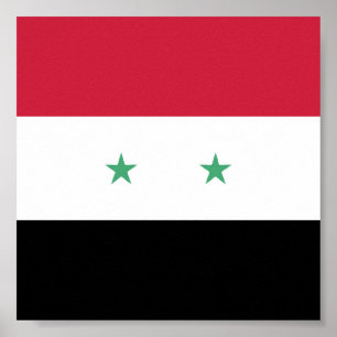 シリア国旗の紋章 ポスター