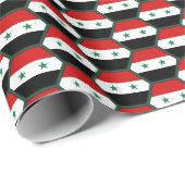 シリア国旗ハニカム包装紙 ラッピングペーパー (ロールコーナー)