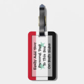 シリア国旗簡単ID個人 ラゲッジタグ (裏面縦)