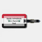 シリア国旗簡単ID個人 ラゲッジタグ (裏面横)