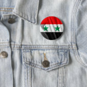 シリア国旗2インチラウンドボタン 缶バッジ (インサイチュ)