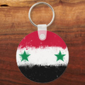 シリア国旗 キーホルダー (正面)