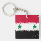 シリア国旗 キーホルダー (正面)