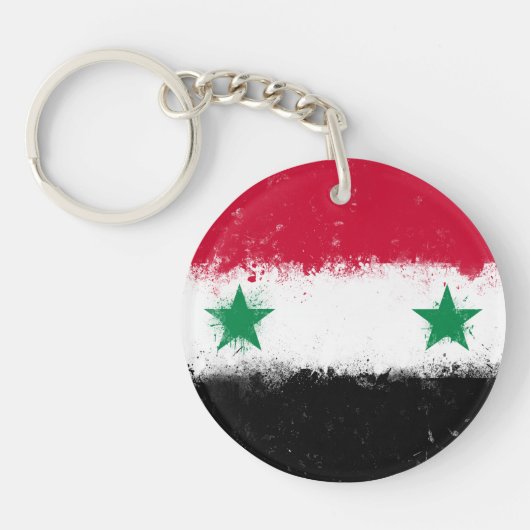 シリア国旗 キーホルダー (正面)