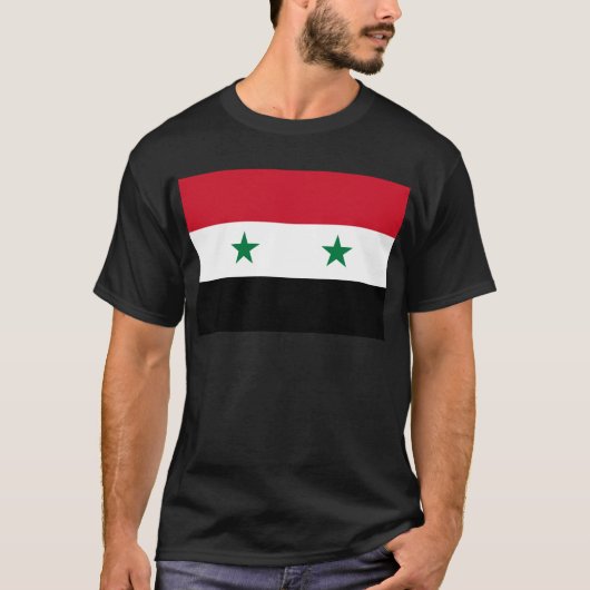 シリア国旗 – シリア国旗 Tシャツ (正面)