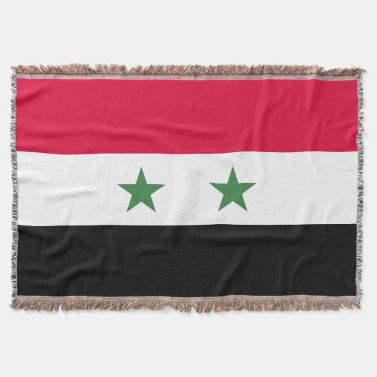 シリア国旗 スローブランケット (正面)