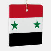 シリア国旗 セラミックオーナメント (右)