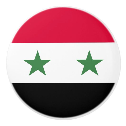 シリア国旗 セラミックノブ (正面)