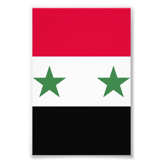 シリア国旗 フォトプリント            (正面)