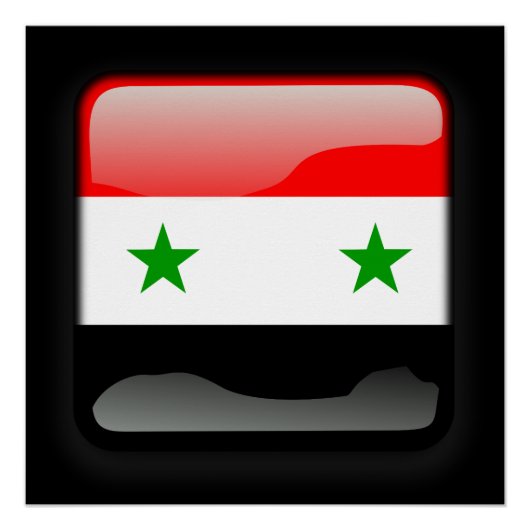 シリア国旗 ポスター (正面)