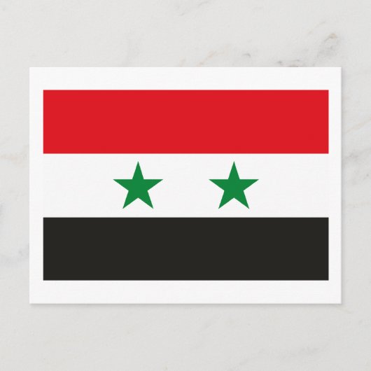 シリア国旗 ポストカード (正面)