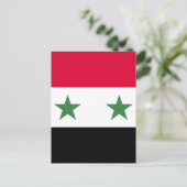 シリア国旗 ポストカード (スタンド正面)