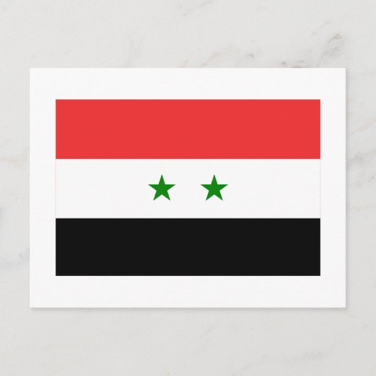 シリア国旗 ポストカード (正面)