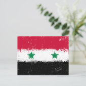シリア国旗 ポストカード (スタンド正面)